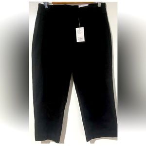 Croft & Barrow Career Casual The Effortless Stretch Black Capri Sz 8 R Vacation!